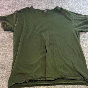 Boohoo Mens Dark Green Short Sleeve Tee